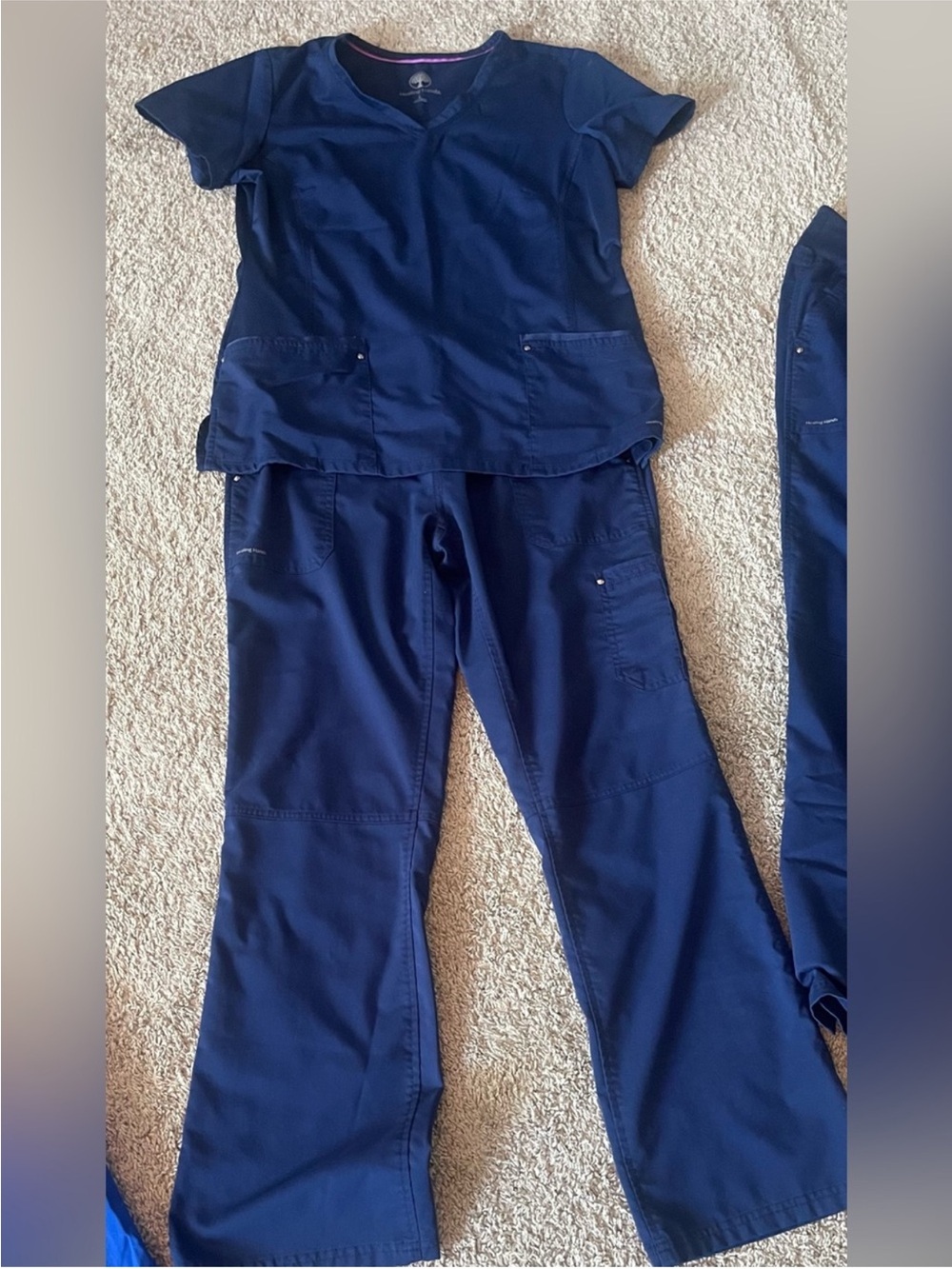 Healing Hands -Navy Women's Scrub Pants - Classic Workwear